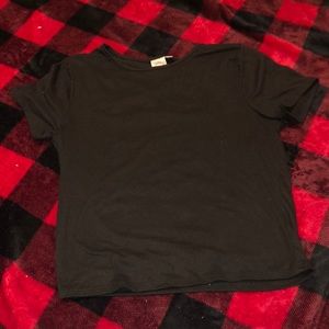 plain black tee